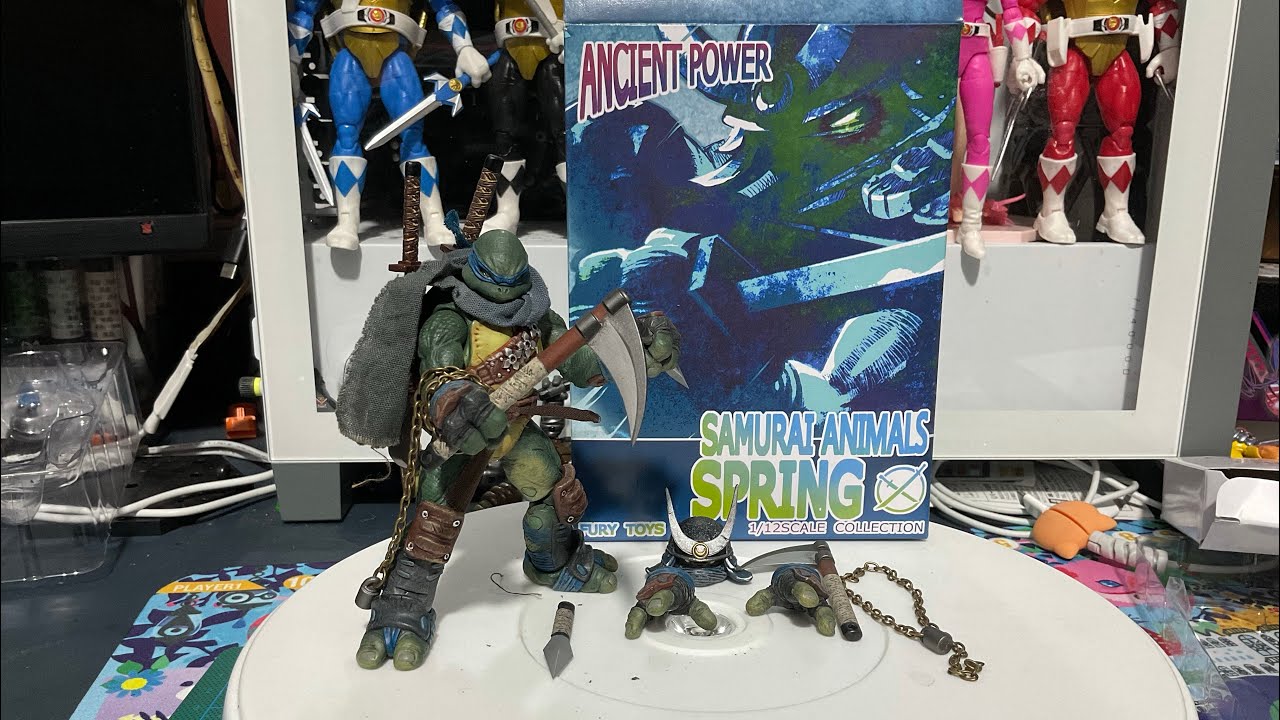 Spring Tmnt (TMNT) Fury Toys Samurai Animals Spring (Leo) - YouTube