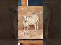 Oil on canvas cow painting .#drawing #contemporaryart #paintings #indianart #minimalism #indiancow