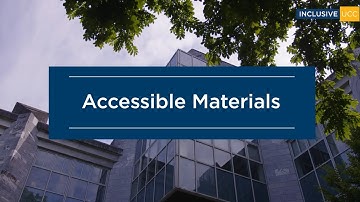 Accessible Materials