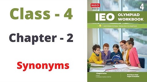 IEO ~  International  English Olympiad |  Class - 4 | C - 2 | Synonyms | By - Sudhir Sir