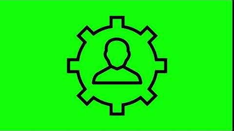 Animated Management Icon on Green Screen With Pop-up Sound