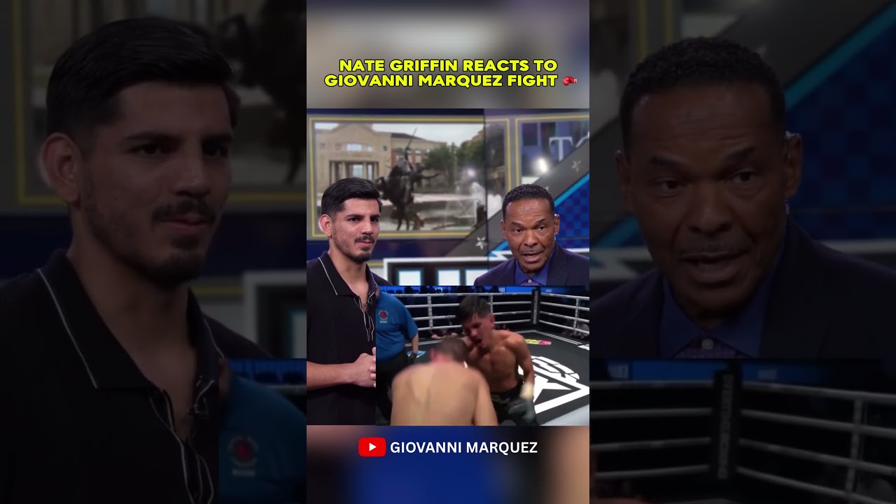 Nate Griffin watches Giovanni Marquez fight live on Fox 26 🥊