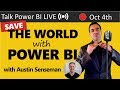 How a Power BI Entrepreneur is Out to Save the World 🔴Talk Power BI LIVE (Subscribe &amp; Join)