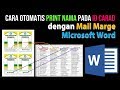 Cara Otomatis Print Nama pada ID Card dengan Mail Marge Microsoft Word