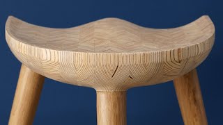 PowerCarved Patterned Plywood Stool