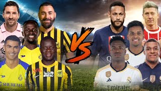 MLS & SPL Legends vs Europe Legends 🔥🤯(Messi-Ronaldo-Benzema vs Lewandowski-Vini-Mbappe)#video