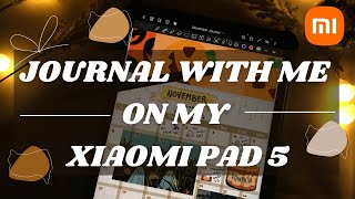 Xiaomi Pad 5 Digital Journal ✨ (November 2022 Journal • Xiaomi Smart pen • Halloween Theme) 🎃👻🍂🍁