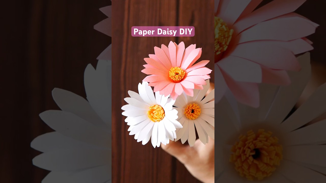 Realistic Paper Daisy Flower DIY 