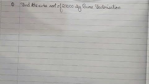 Find the cube root of 27000 by prime factorization