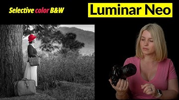 Luminar Neo, selective color black and white