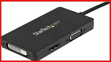 StarTech.com 3 in 1 DisplayPort Multi Video Adapter Converter - 1080p DP Laptop to HDMI VGA or DVI