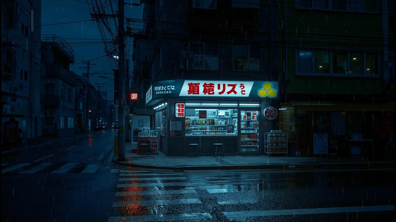 Tokyo Midnight Rain 🌧️ — Rain & Lofi for Deep Focus and Calm Energy