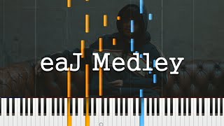 eaJ Medley — LA Trains, Otherside, Pinnochio, Guess Not | Piano Cover/Tutorial