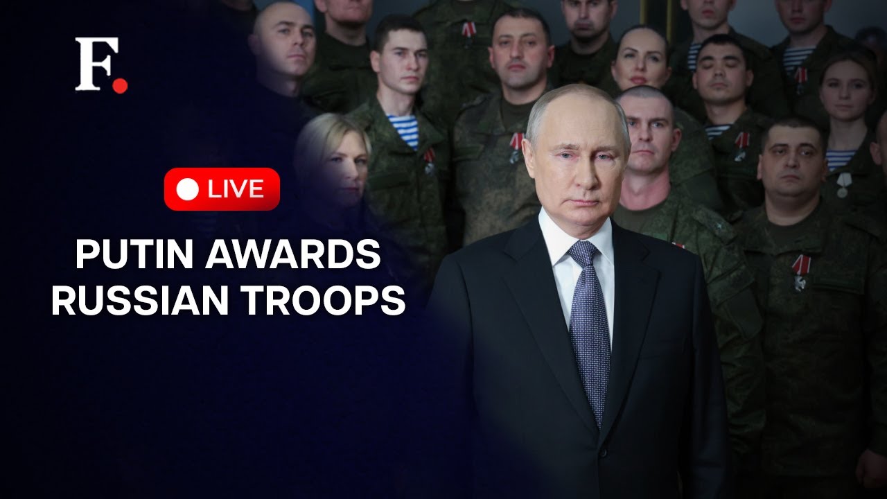LIVE: Russian President Putin Awards Military Personnel For Their Achievements In The Battlefield