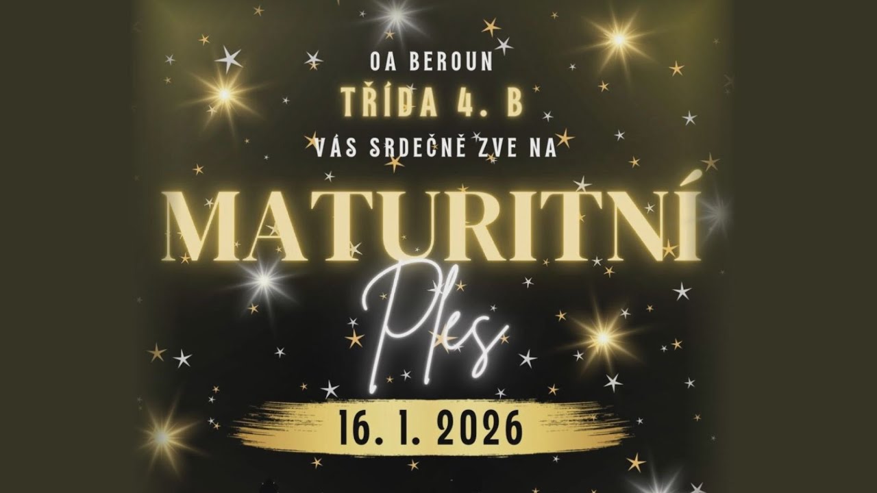 Maturitní ples 16. 1. 2026 OA Beroun 4.B - krátký sestřih