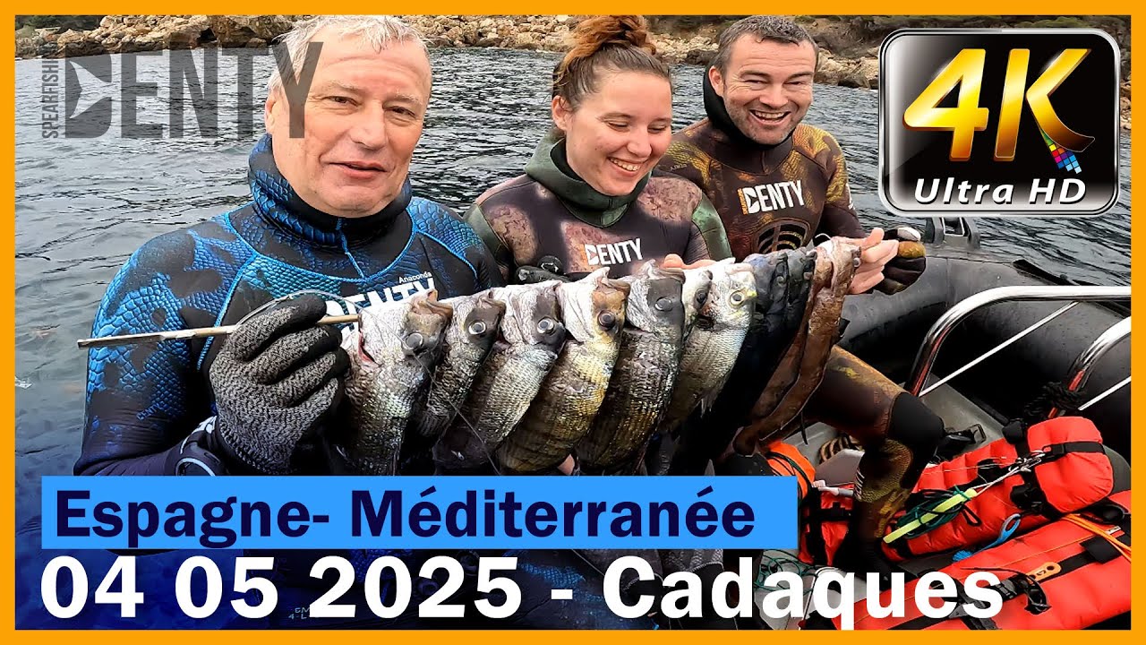 Orage en Chasse sous-marine sur Cadaques mais le poisson est au rendez-vous.