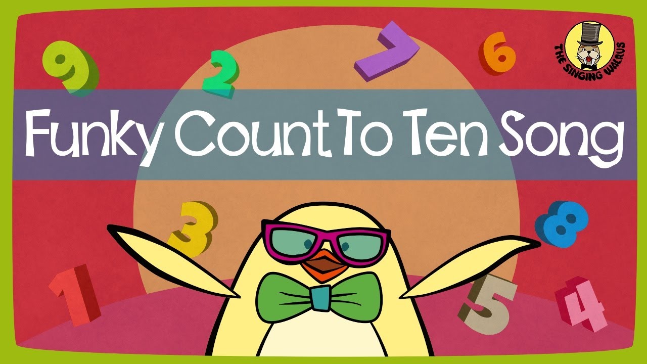 Funky Counting Song  Numbers 1 10  The Singing Walrus