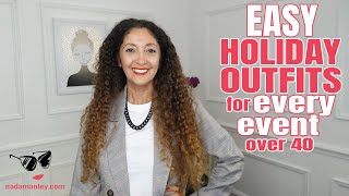 Easy Holiday Outfits For Every Event | Over 40