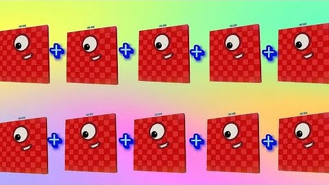 NUMBERBLOCKS ADDING UP TO 10 GIANT NUMBERS | ADDITION OF BIG NUMBERS | LEARN TO COUNT | hello george