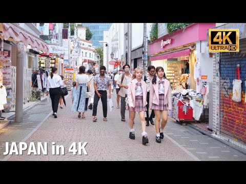 Japanese high school girl’s mecca. Tokyo Harajuku | Walk Japan 2021［4K］