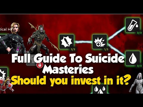 Full Guide To Suicide Masteries | What Are They & Should You Get Them? | Marvel Contest Of Champions