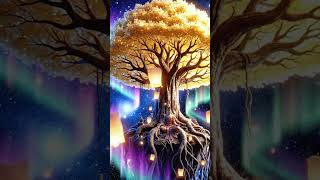 The Floating Tree of the Cosmos – A Surreal Spiritual Journey #shorts