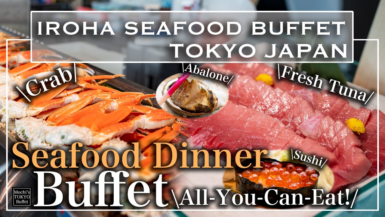 [TOKYO Buffet] Sushi/Crab/Fresh Sashimi Amazing Buffet in Tokyo Dome City |Mochi's Tokyo Buffet