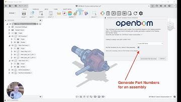PREVIEW - Get Part Numbers for Autodesk Fusion360 Assembly using OpenBOM Add-in, Sept 30, 2021