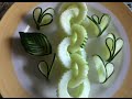 ~ cucumber cutting ~تزيين الخيار - Comment Faire