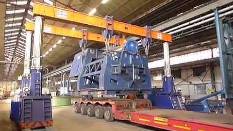 Unloading FACCIN 4 roll plate bender 95 TON !!  3000 x 90 mm MACH4METAL