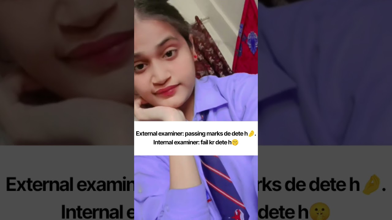 Internal examiner 😅 