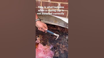 How not to install a coping cap ￼