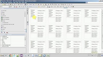 IBM Cognos 10 - Report Studio : Repeater Table