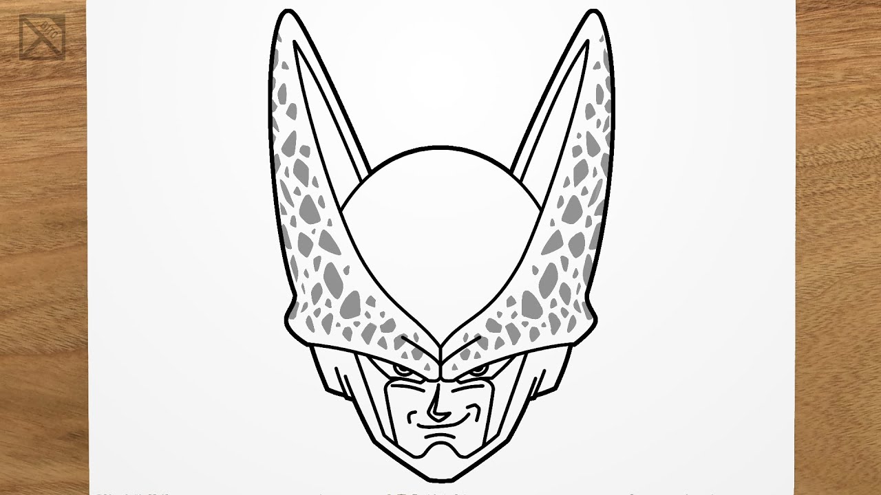 How to Draw Cell from Dragon Ball Z - DrawingTutorials101.com