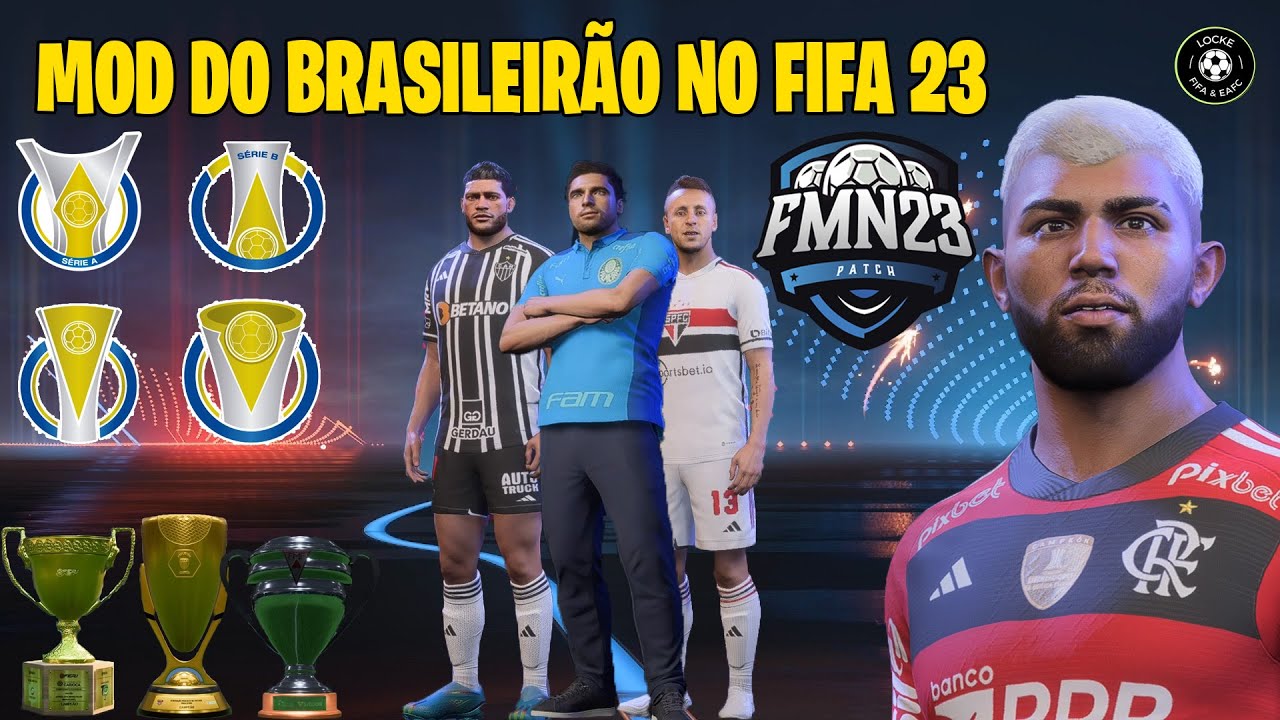 FIFA 18 COM BRASILEIRÃO A e B! (ELENCOS, FACES, UNIFORMES