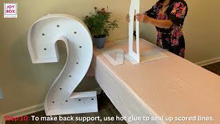 Number 2 Demonstration 4Ft Tall Marquee Light Up Number From Joybox Design