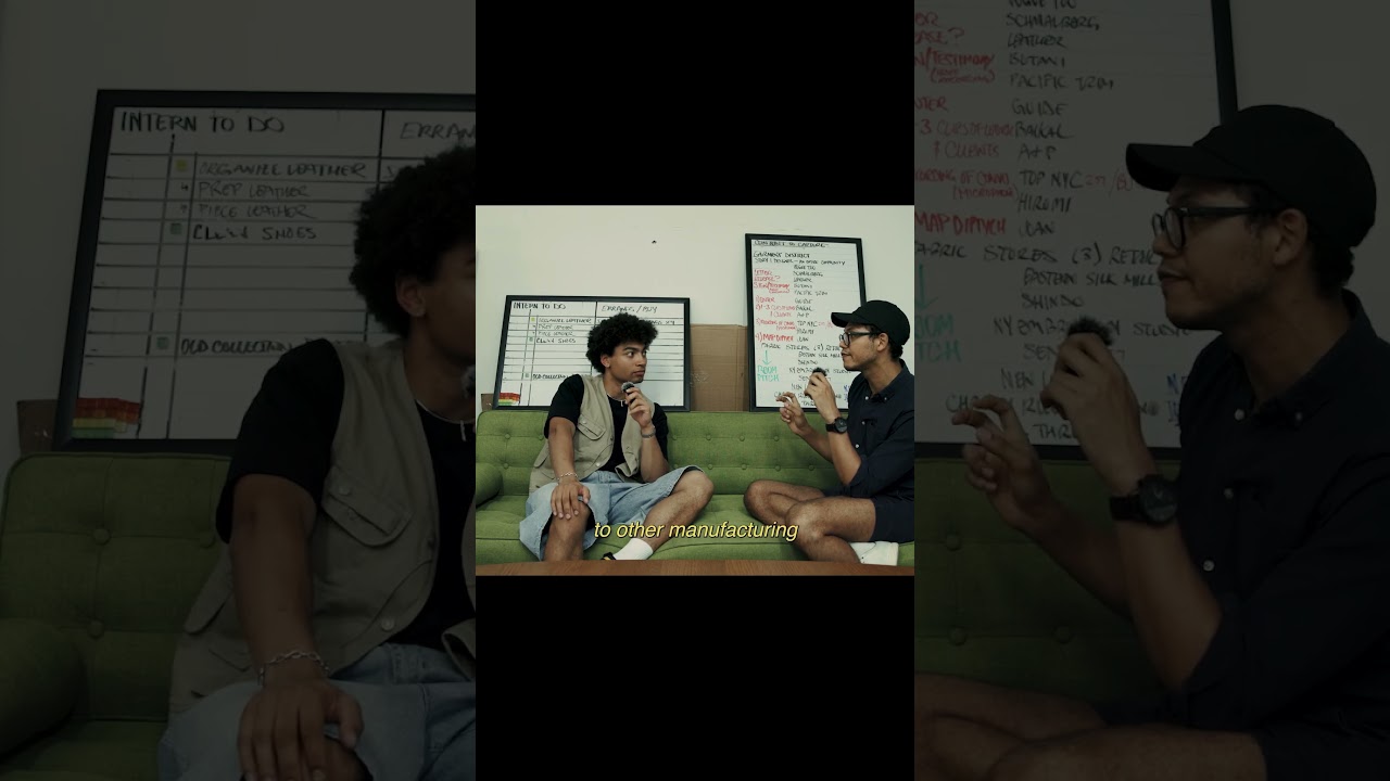 talking to a NYC garment factory owner -- full video on channel  