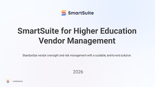 Smartsuite For Vendor Management Higher Education Operations
