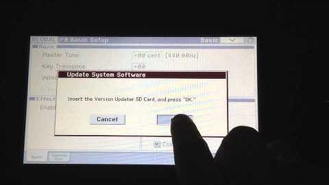 Korg Krome OS update 1.0.2