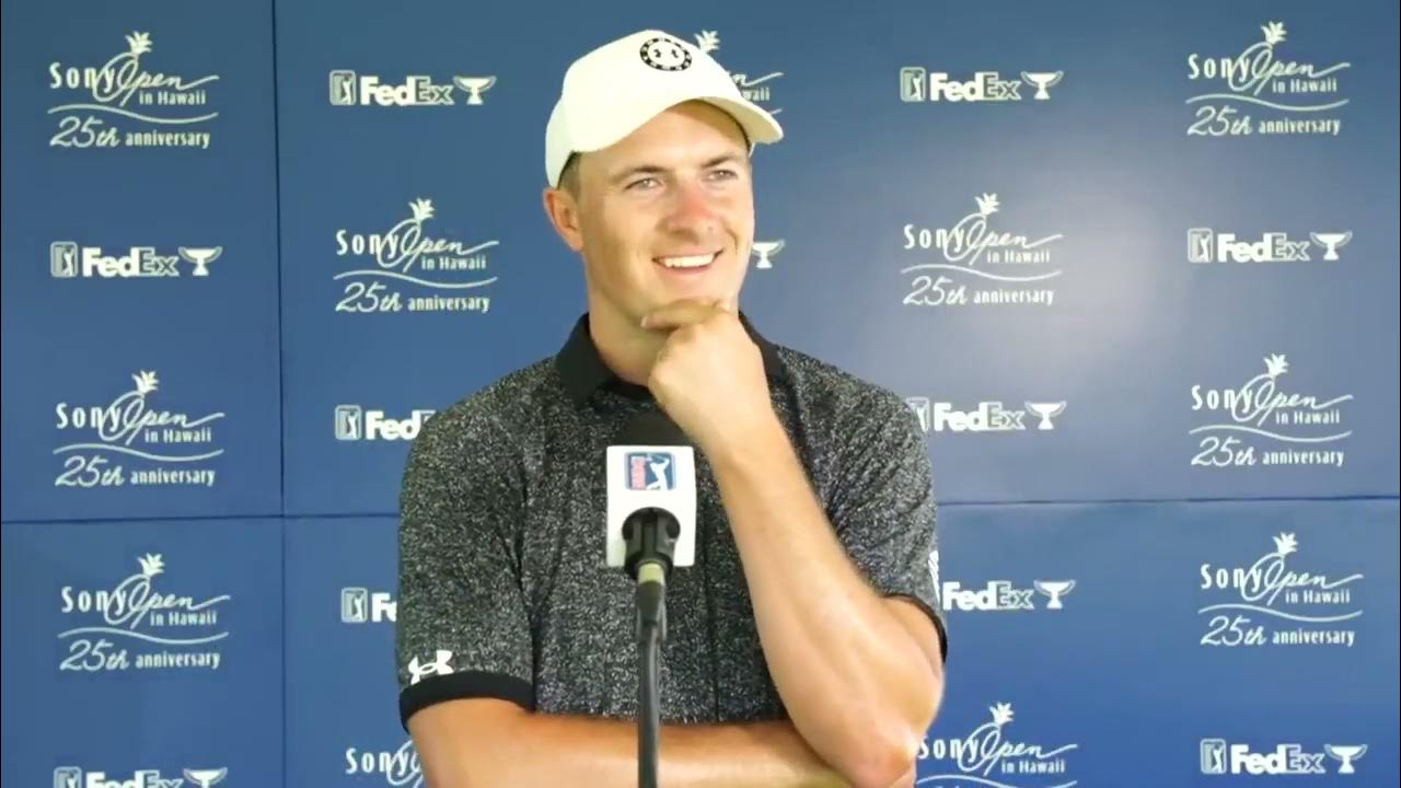 Jordan Spieth Thursday Flash Interview 2023 Sony Open in Hawaii © PGA
