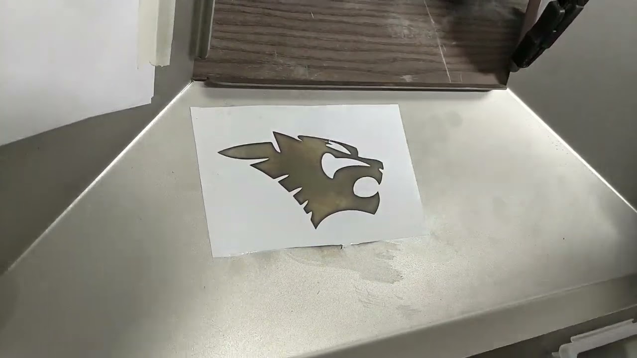 Electrolytic Marking with a Vinyl Stencil | MK612 Marking Machine Demo