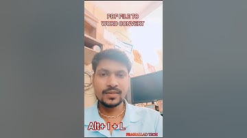 PDF থেকে Word এ কিভাবে Convert করবেন? How to Convert PDF to Word (Easy & Free!) l #prahallad_tech