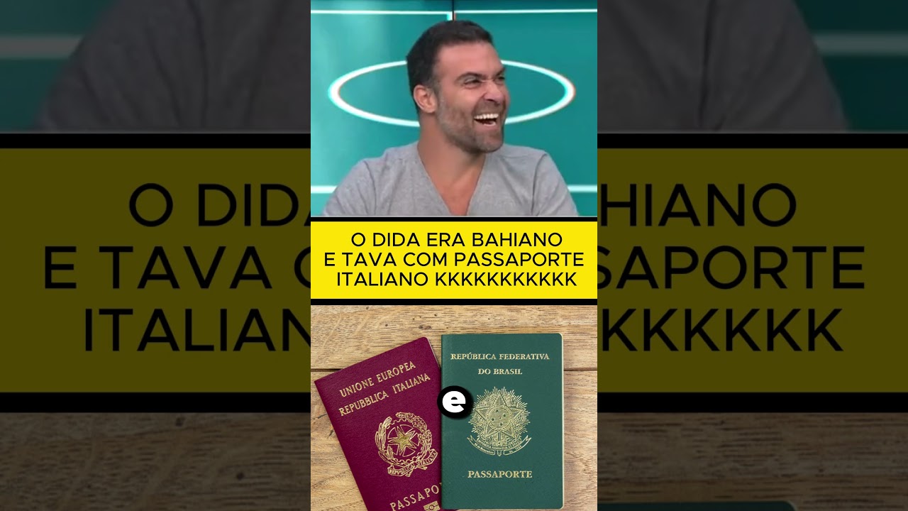 VAMPETA FALA DA RESENHA DO PASSAPORTE ITALIANO DO DIDA SENDO QUE ELE É BAHIANO KKKKKKK