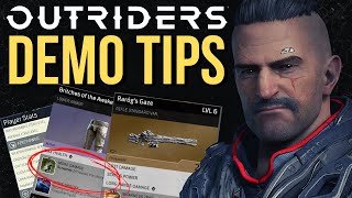 Outriders Demo - Tips & Tricks That You Need to Know Before Playing