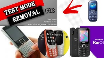 How to fix TEST MODE stuck on NOKIA SCREEN