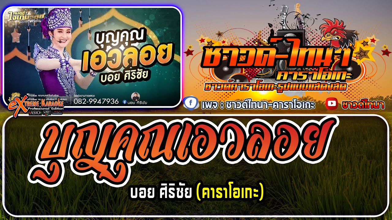 บุญคุณเอวลอย คาราโอเกะ - บอย ศิริชัย
