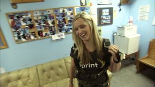 Kim Coon Sky Dives YouTube sharing