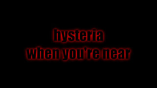 Video thumbnail of "Def Leppard - Hysteria Lyrics"