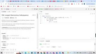 Leetcode 594. Longest Harmonious Subsequence (hash table)