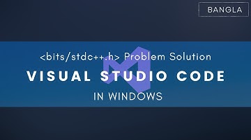 Bits/stdc++.h problem solution in Visual Studio Code | HrithikIsHere